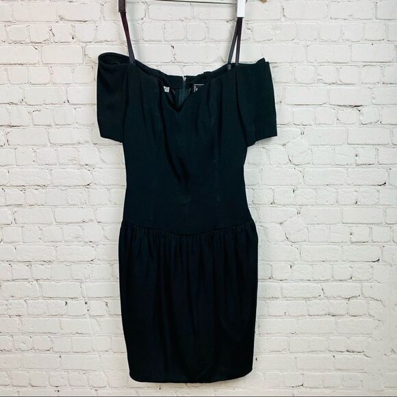 VTG 90s Nicole Miller/Anne Taylor Drop Waist Cocktail Dress - Picture 5 of 14
